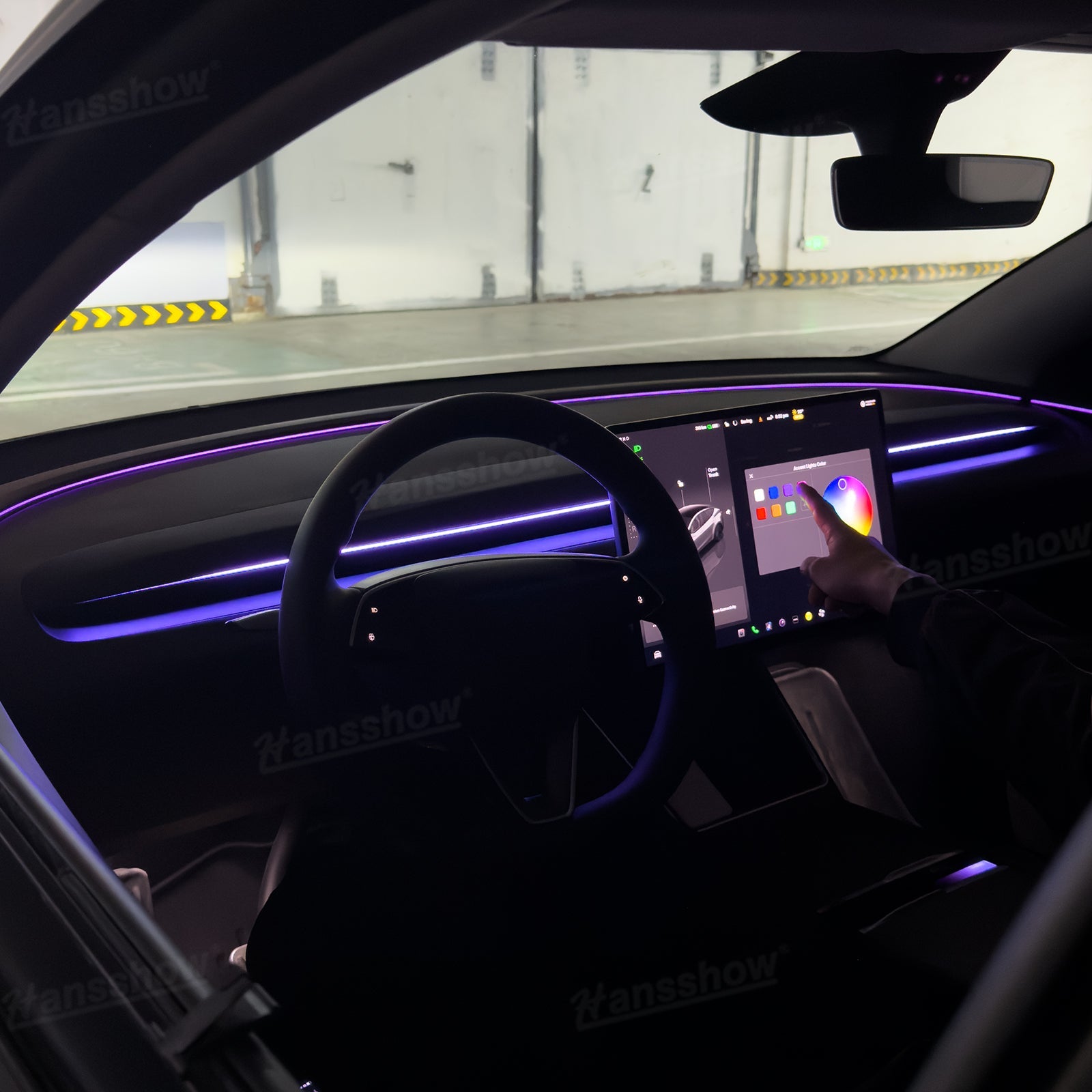 Streamer Ambient Light for Tesla Model Y & 3 stylish accessory