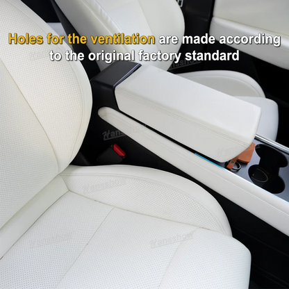 Tesla Model Y/3 Nappa Leather Seat Replacement Full Set - Armrest Detail