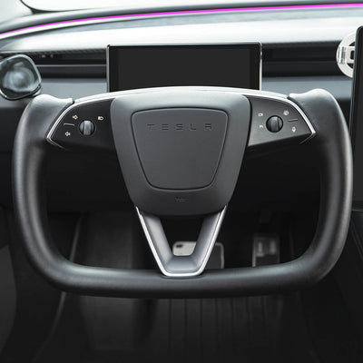 Tesla Model Y/3 Airbag Replacement Cover Custom silver logo