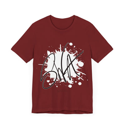 SWA Signature Splash Tee in red color folded