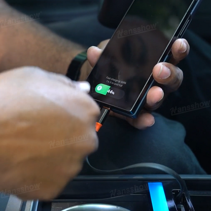 Model Y Juniper USB Hub & OBD Hub Adapter installed under dash