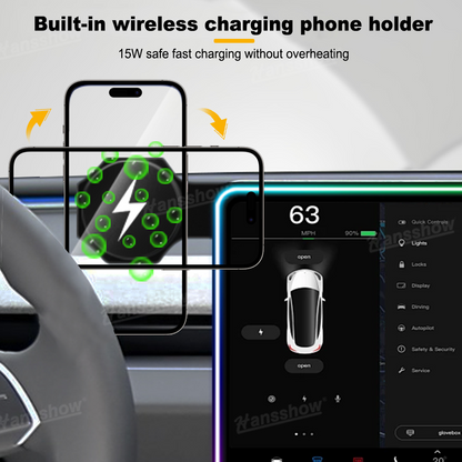 Wireless charging capability of Model 3/Y Screen Ambient Light