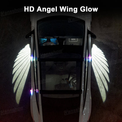 Side Mirror Projector Lights Angel Wing Welcome Lights for Tesla Model Y - Ambient lighting effect