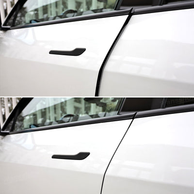 Model Y Juniper Smart Soft-Close Doors showing gentle closure