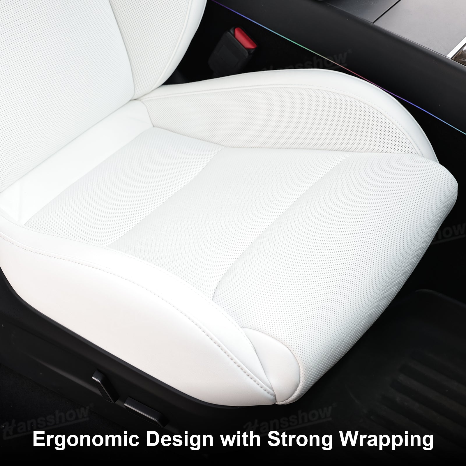 Model Y Juniper Seat Replacement Sport Seats NAPPA Leather Detail View