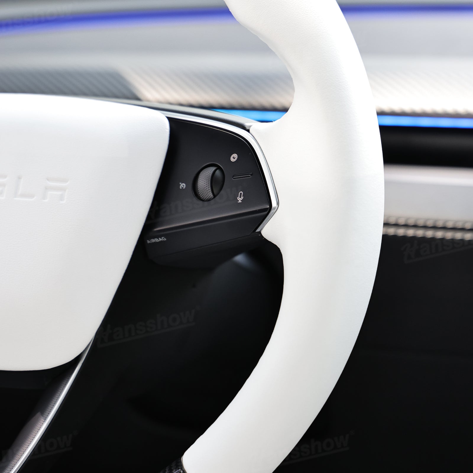Model Y Juniper Steering Wheel Carbon Fiber Style performance upgrade