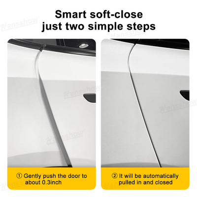 Model Y Juniper Smart Soft-Close Doors interior view