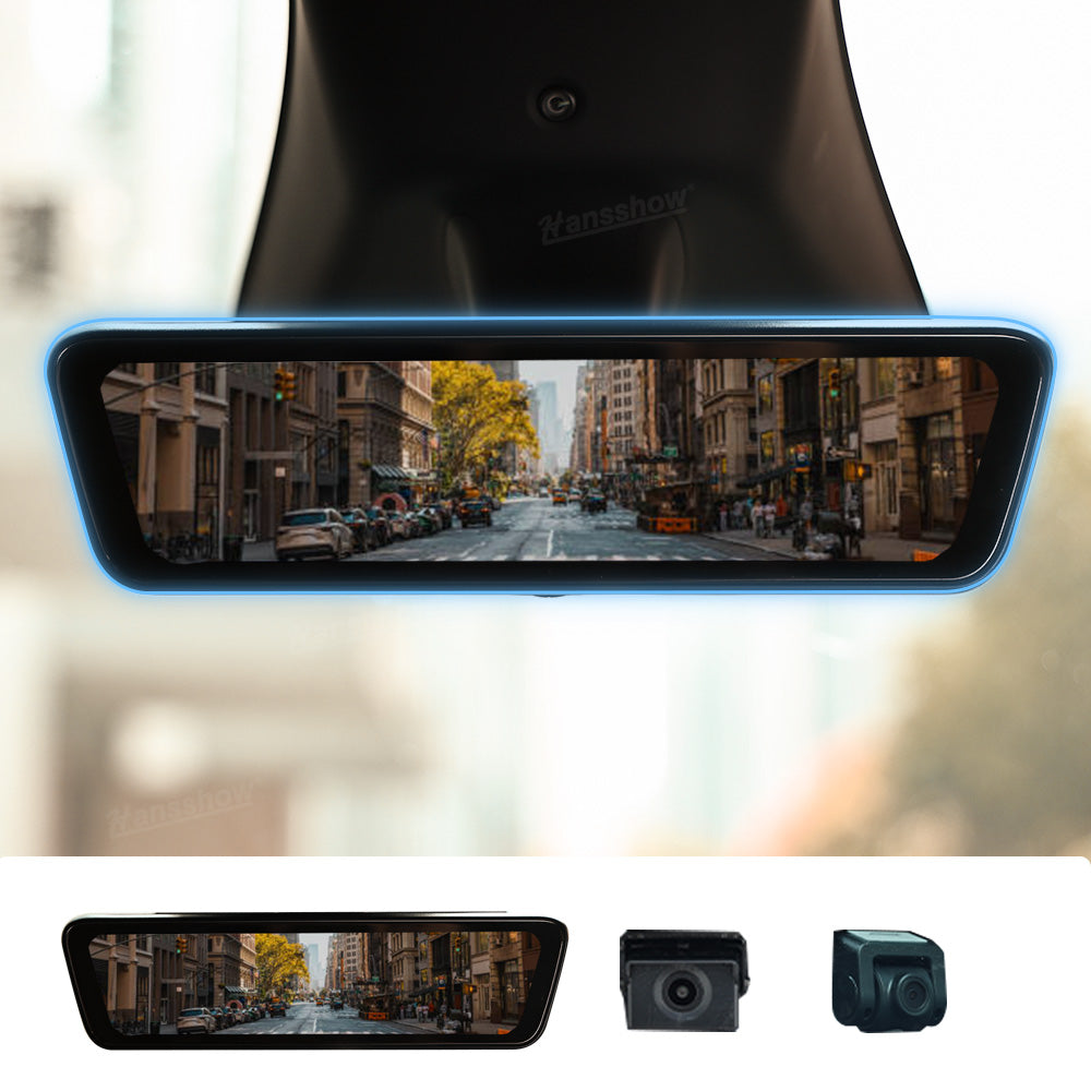 Model Y Juniper Stream Media Rearview Mirror Dash Cam front view