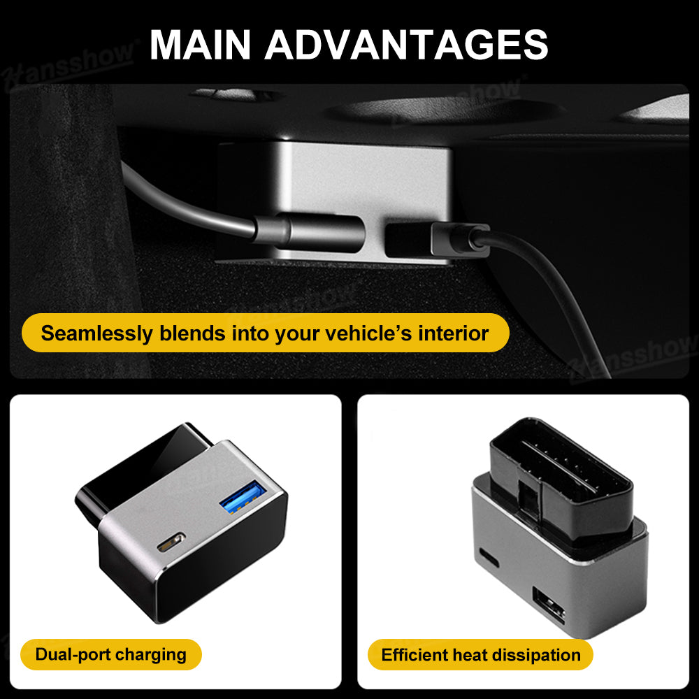 Model Y Juniper USB Hub & OBD Hub Adapter in Tesla Model Y