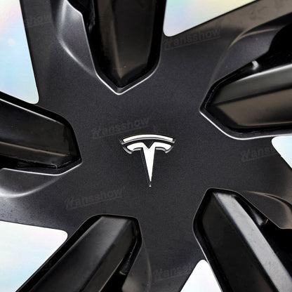 Model Y Juniper 19’’ Crossflow Wheels Vinyl Wraps Custom Wheel Cap Stickers - Weather-resistant material