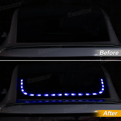 Rear Window RGB Ambient Light Strips for Tesla Model Y side angle