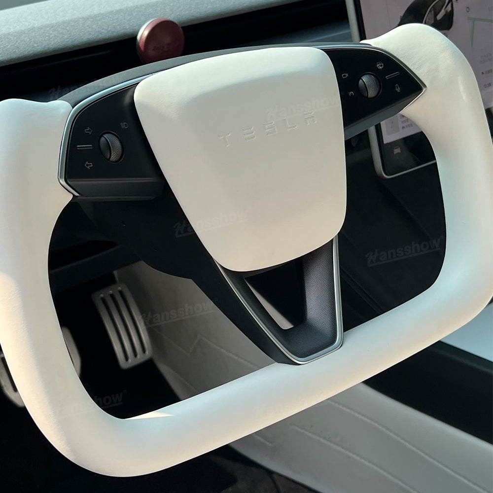 Tesla Model 3/Y Yoke Steering Wheel with ambient lighting - interior enhancement