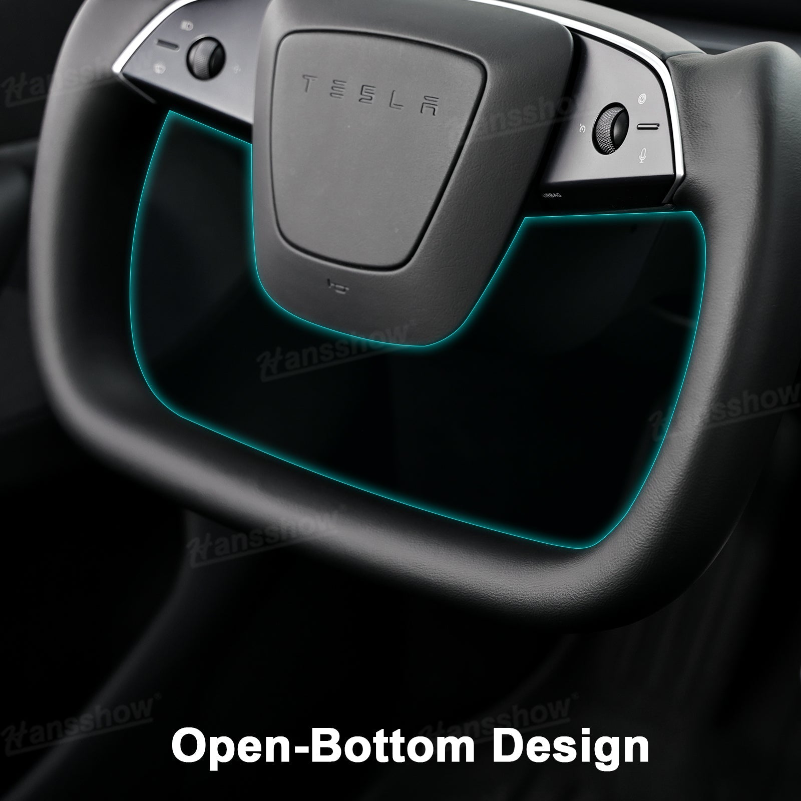 Model Y Yoke Steering Wheel Nappa visibility enhancement
