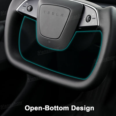 Model Y Yoke Steering Wheel Nappa visibility enhancement