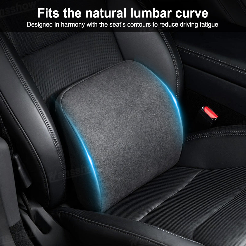 Headrest & Lumbar Support Pillow for Tesla Model Y side angle
