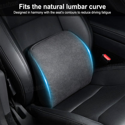 Headrest & Lumbar Support Pillow for Tesla Model Y side angle