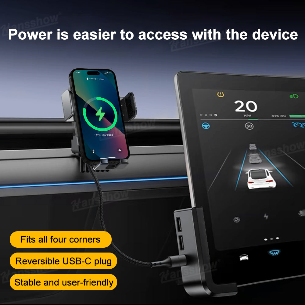Center Console Screen USB Hub showing four USB ports for charging