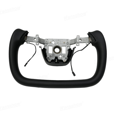 Model Y Yoke Steering Wheel Nappa racing-inspired style
