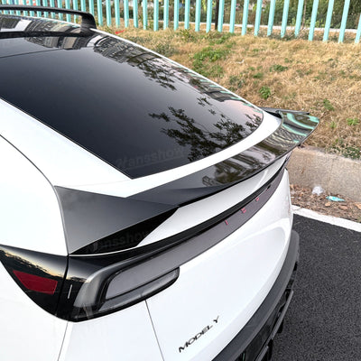 Model Y Juniper ABS Body Kit Performance Style Front Lip & Side Skirts - rear angle