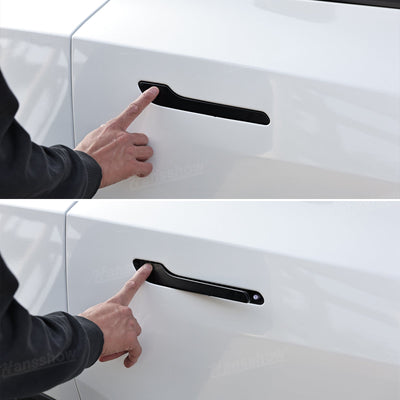 Model Y Juniper Electric Door Handle close-up of touch area