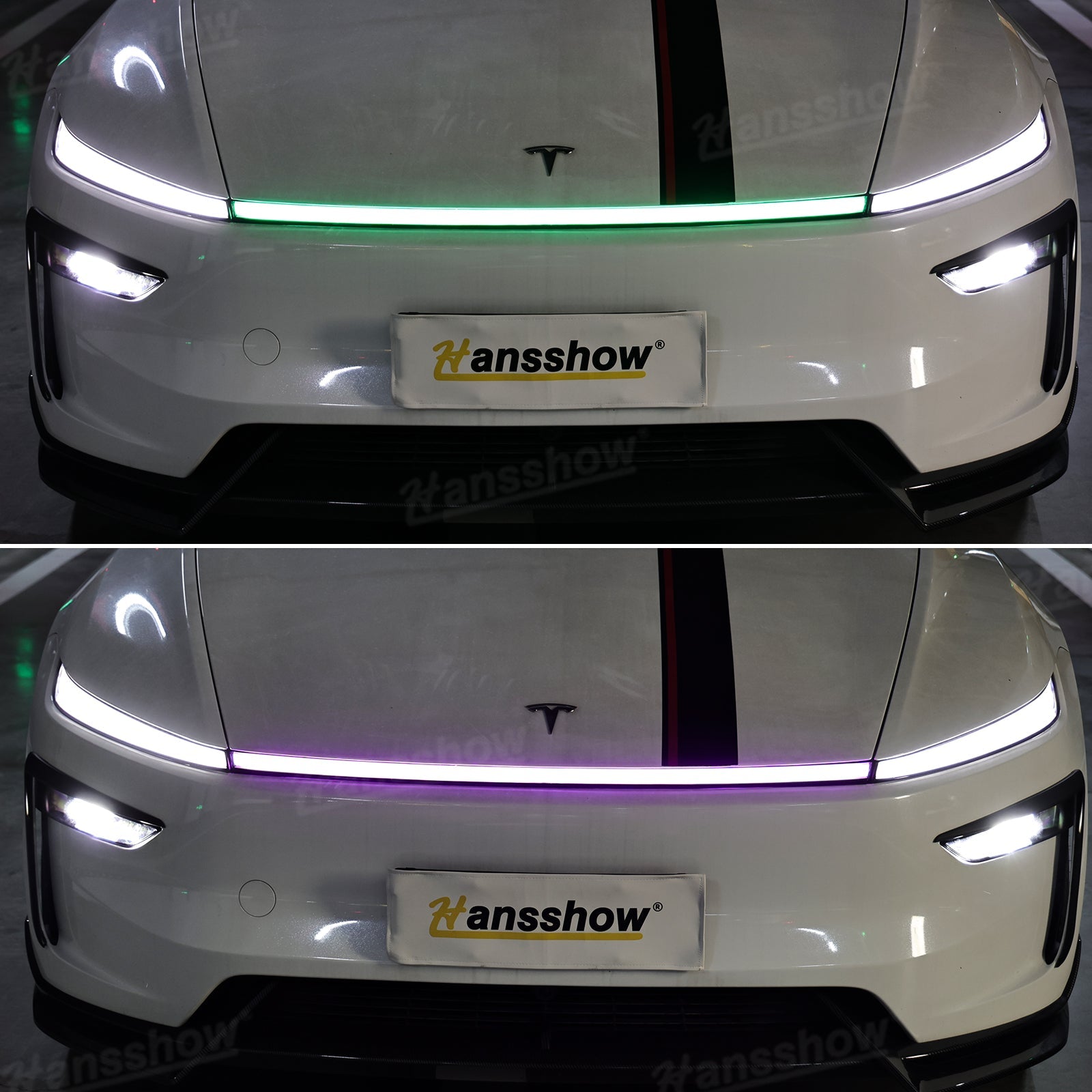 Model Y Juniper RGB Daytime Running Lights nighttime illumination