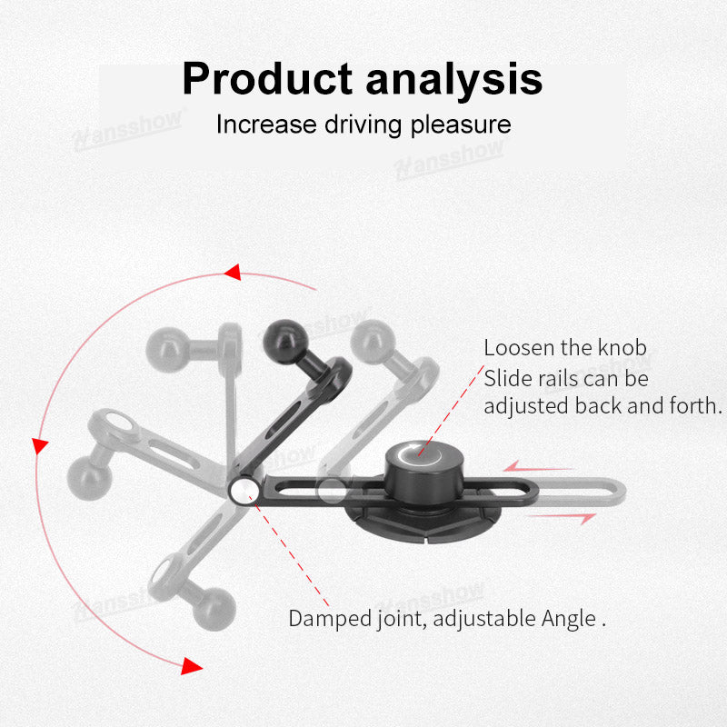 Tesla Car Rechargeable Phone Holder Mount interior view in Model Y