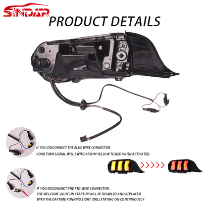 Auto RGB Taillights Assembly LED Tail Lamp Accessories for Ford Mustang S650 2024-2025 NEW Upgrade Modified Car Lights