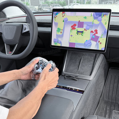 Wireless Game Controller with LED Ambient Lighting for Tesla Model Y - Bluetooth connection