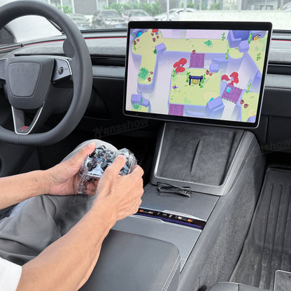 Wireless Game Controller with LED Ambient Lighting for Tesla Model Y - Bluetooth connection