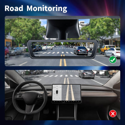 Tesla Model 3 Y Stream Media Dashcam rear view