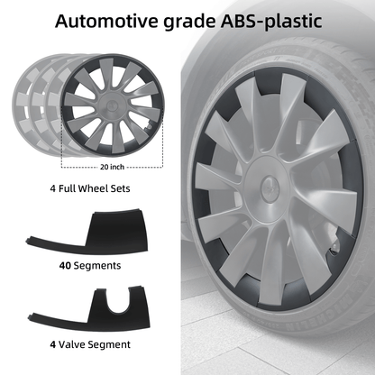 Model Y 20-Inch Wheel Hub Protector Covers for Tesla - back view