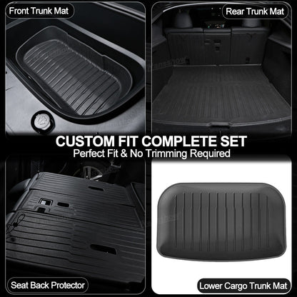 Model Y Juniper Floor Mats installed in vehicle