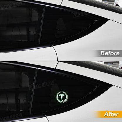 Triangle Window Acrylic Ambient Light for Tesla Model Y RGB color display
