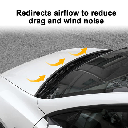 Model Y Juniper Hood Wind Deflector side angle