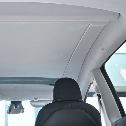 Electric Powered Sunshade for Tesla Model Y - from inside the vehicle