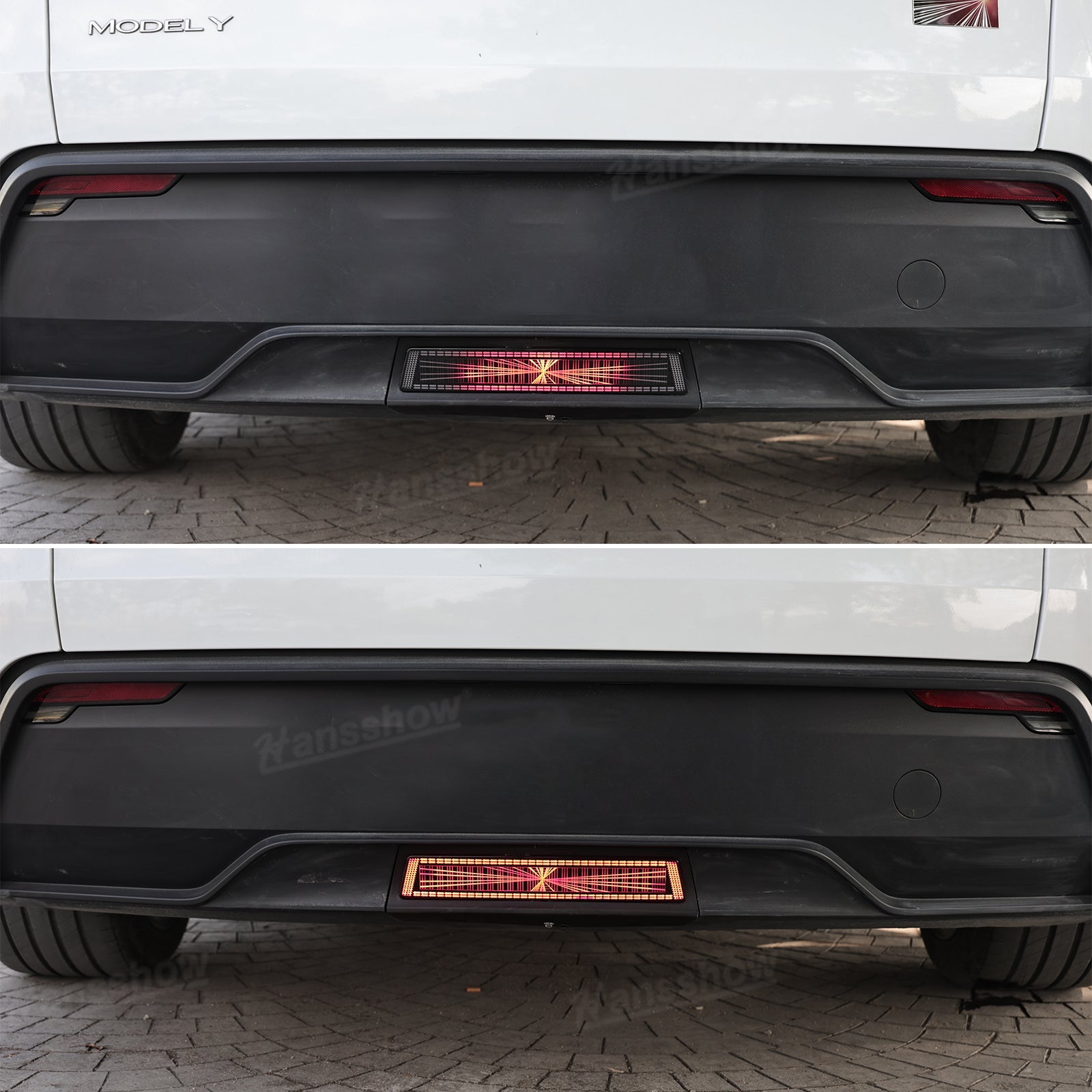 Model Y Juniper Pilot Light with Plaid Style - trunk alert feature