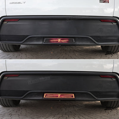 Model Y Juniper Pilot Light with Plaid Style - trunk alert feature