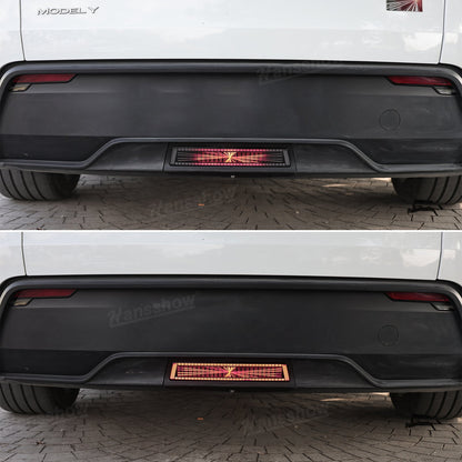 Model Y Juniper Pilot Light with Plaid Style - trunk alert feature