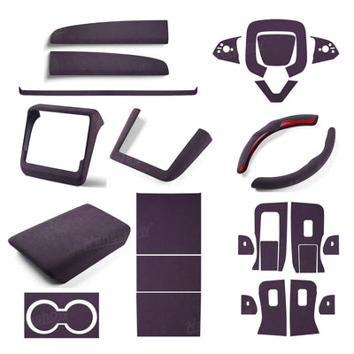 Model Y Juniper Interior Cover Trim Alcantara Upgrade Kit - installation process