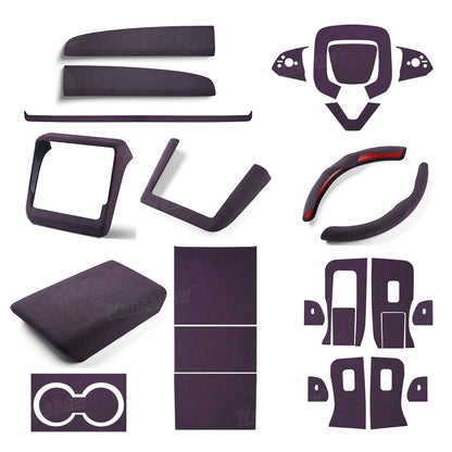 Model Y Juniper Interior Cover Trim Alcantara Upgrade Kit - installation process