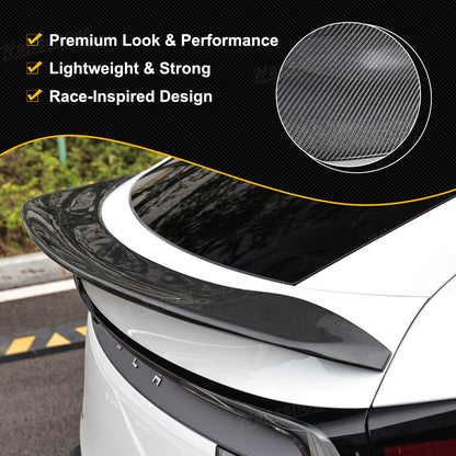 V-Style Rear Spoiler for Tesla Model Y rear view