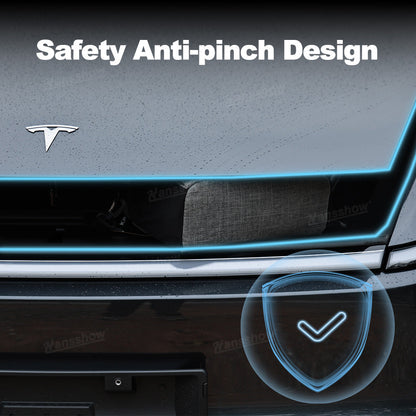 Model Y Juniper Power Frunk Kit remote control in hand