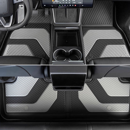 Model Y Juniper TPE Floor Mats - Anti-slip backing detail