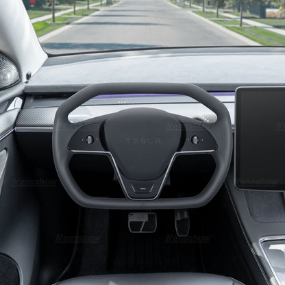 Cyber Steering Wheel for Model Y / 3 Inspired by Cybertruck Style - Installation kit