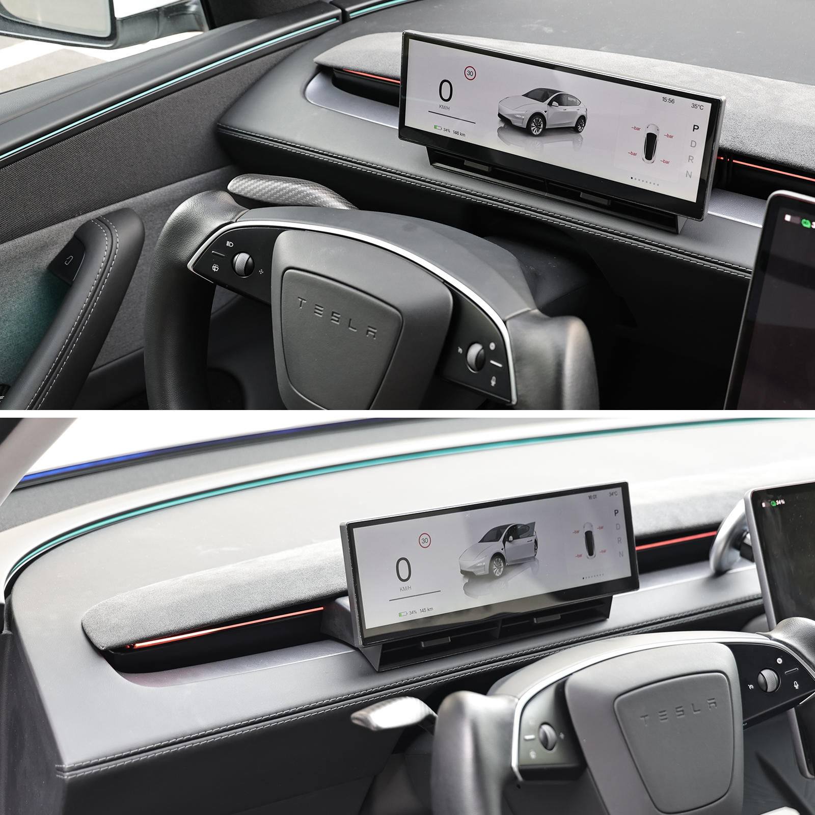 10.88-Inch Heads Up Display for Tesla Model Y Juniper vibrant visuals