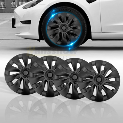 Model Y Hub Cap Replacement Tesla Wheel Caps side angle