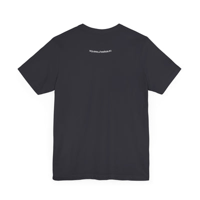 SWA Signature Splash Tee in black color detail view
