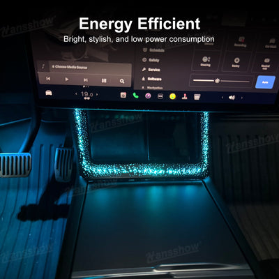 Model Y Juniper Ambient Lighting for Wireless Charging Port - color detail