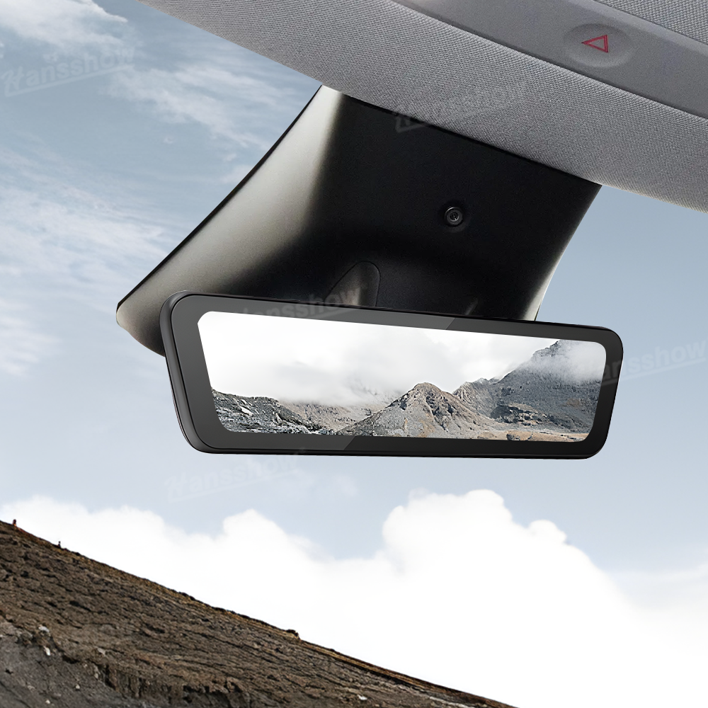 Model Y Juniper Stream Media Rearview Mirror Dash Cam showing recording interface