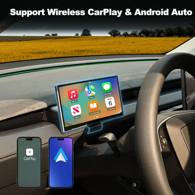 Model Y Juniper Heads Up Display F9 showing CarPlay interface